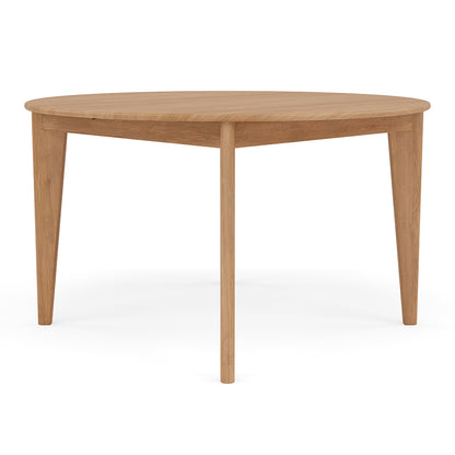 Jackson Round Extension Dining Table - Solid Oak - 130cm-170cm