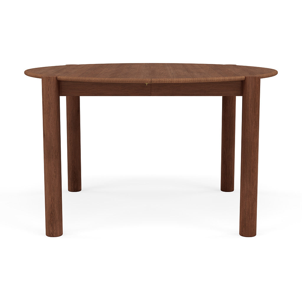 Olivia Round Extension Dining Table - Solid Walnut - 130cm-170cm