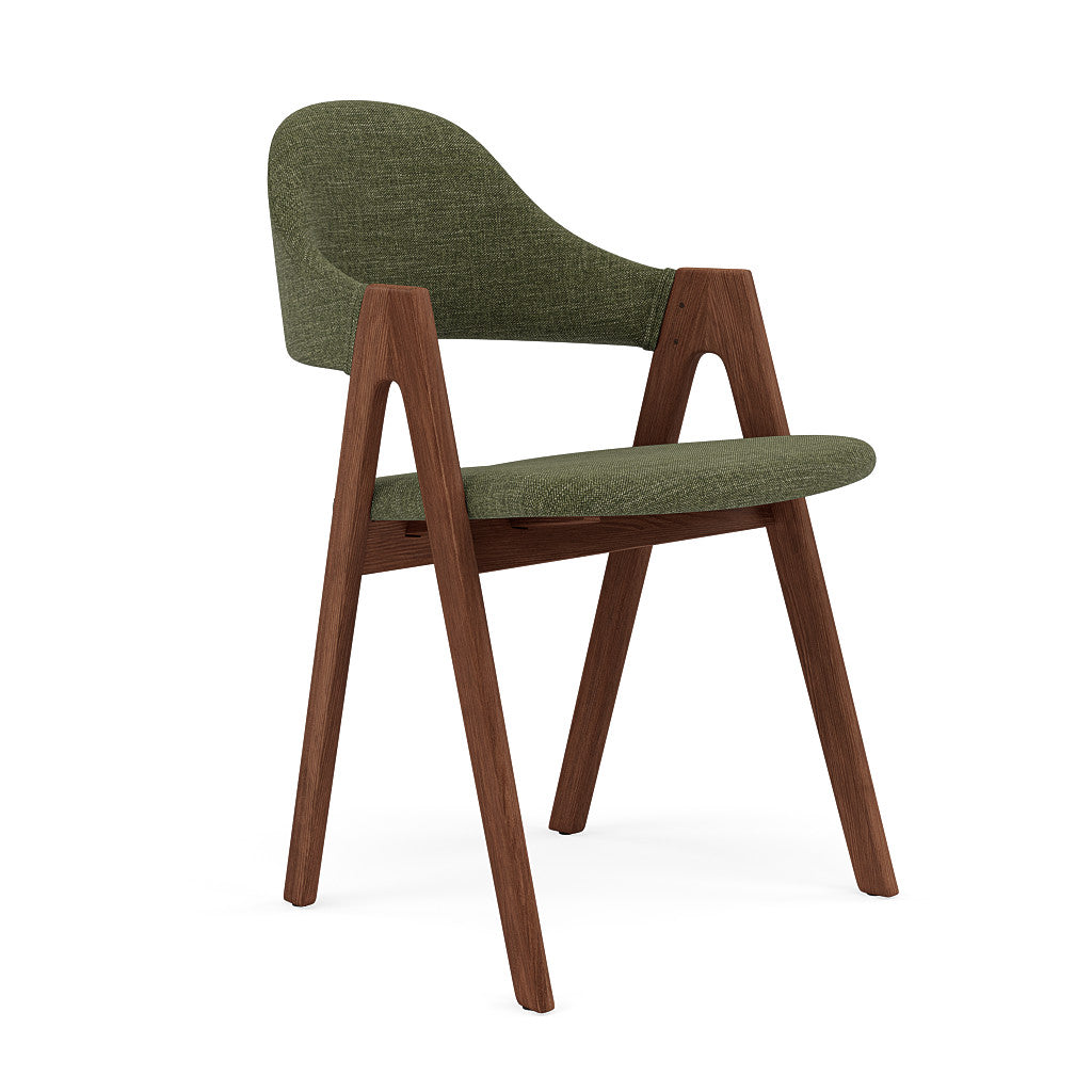 Nestor Dining Chair - Solid Walnut - Fabric Seat