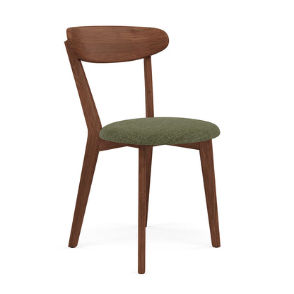 Henrik Dining Chair - Solid Walnut - Fabric Seat