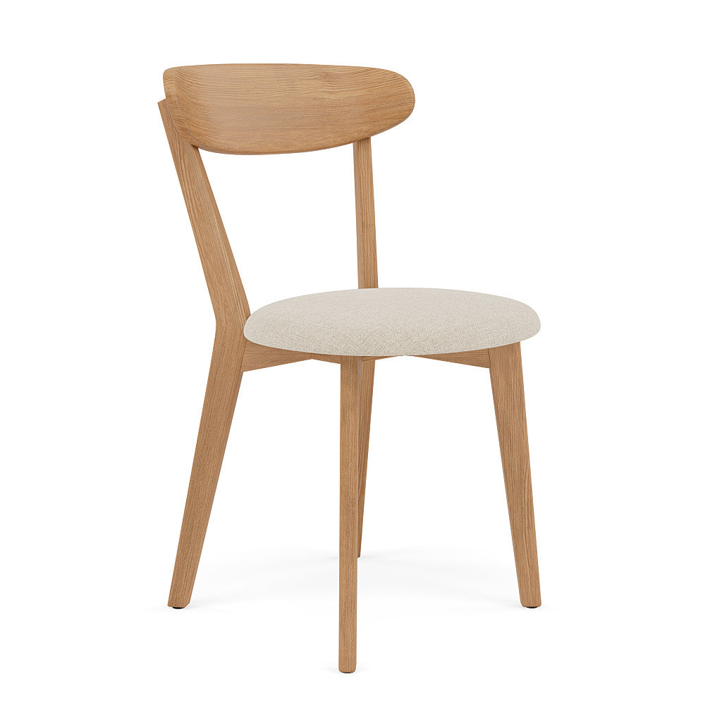 Henrik Dining Chair - Solid Oak - Fabric Seat