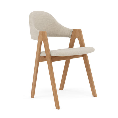 Nestor Dining Chair - Solid Oak - Fabric Seat