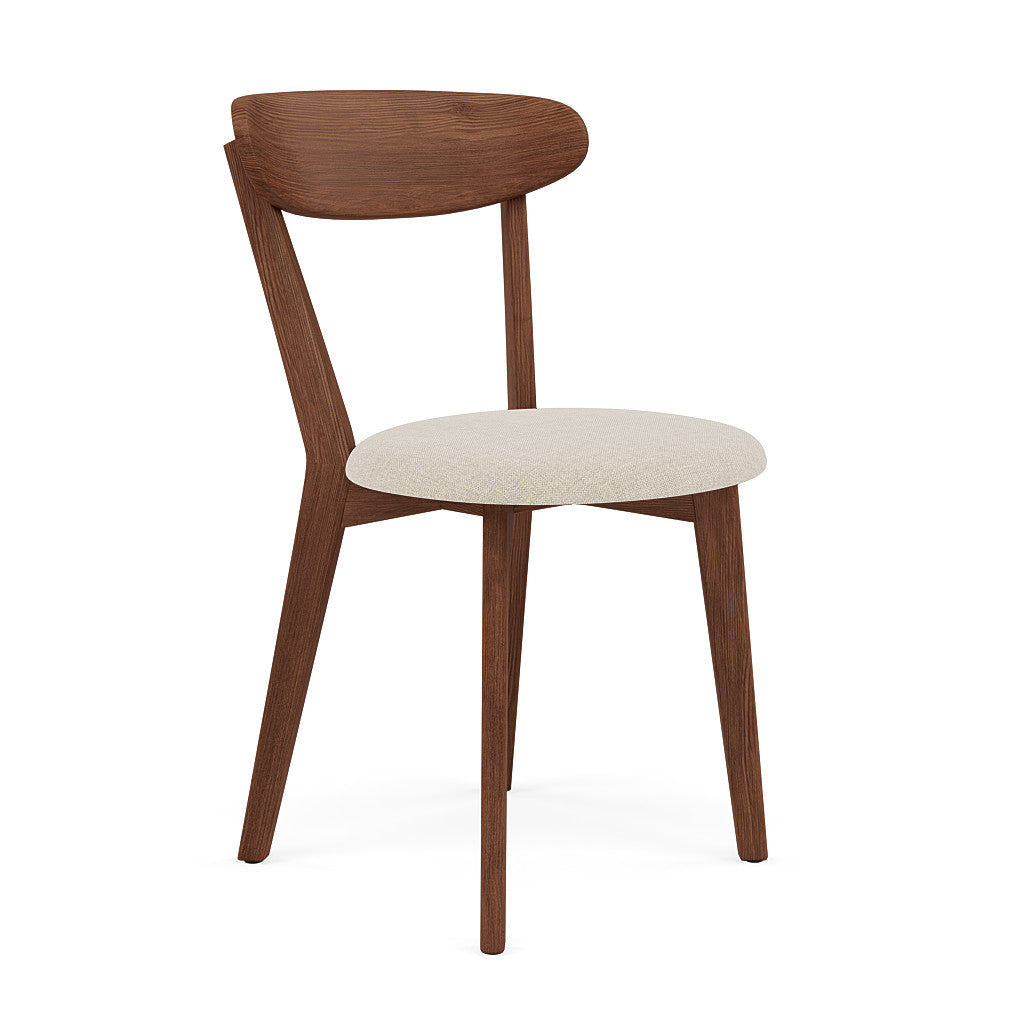 Henrik Dining Chair - Solid Walnut - Fabric Seat