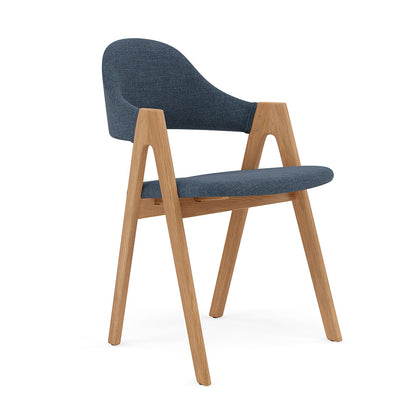 Nestor Dining Chair - Solid Oak - Fabric Seat