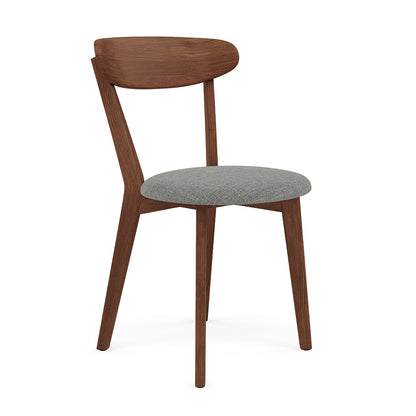 Henrik Dining Chair - Solid Walnut - Fabric Seat