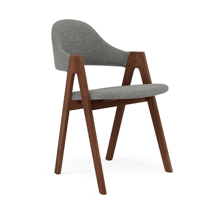 Nestor Dining Chair - Solid Walnut - Fabric Seat