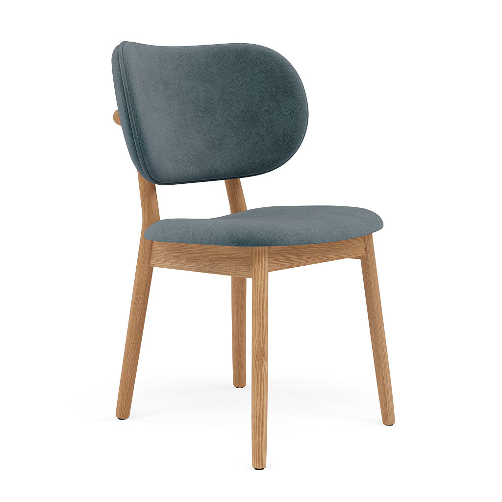 Stefan Dining Chair - Solid Walnut - Fabric Seat