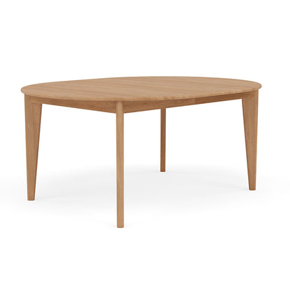 Jackson Round Extension Dining Table - Solid Oak - 130cm-170cm