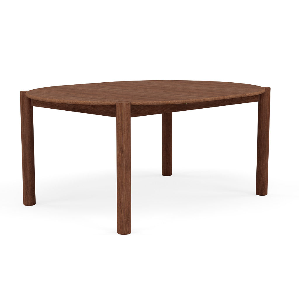 Olivia Round Extension Dining Table - Solid Walnut - 130cm-170cm