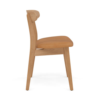 Astrid Dining Chair - Solid Oak - Leather Seat (Original)