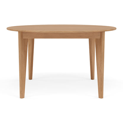 Jackson Round Extension Dining Table - Solid Oak - 130cm-170cm