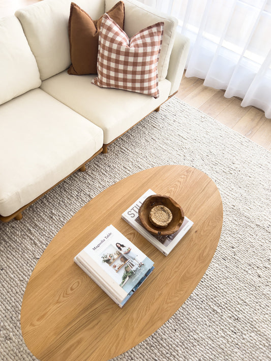 Magnus Oval Coffee Table - Solid Oak