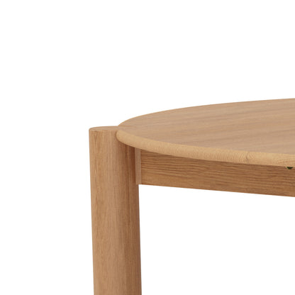 Olivia Round Extension Dining Table - Solid Oak - 130cm-170cm